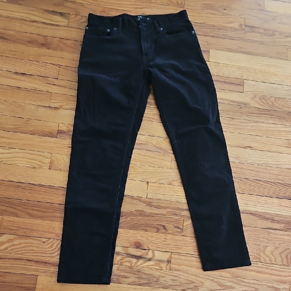 Club Monaco black corduroy pants mens size 30/32 great shape